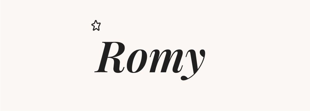 Prénom tendance Romy, prénom court et chic, s'inscrit dans la tendance des prénoms féminins stylés pour 2024.