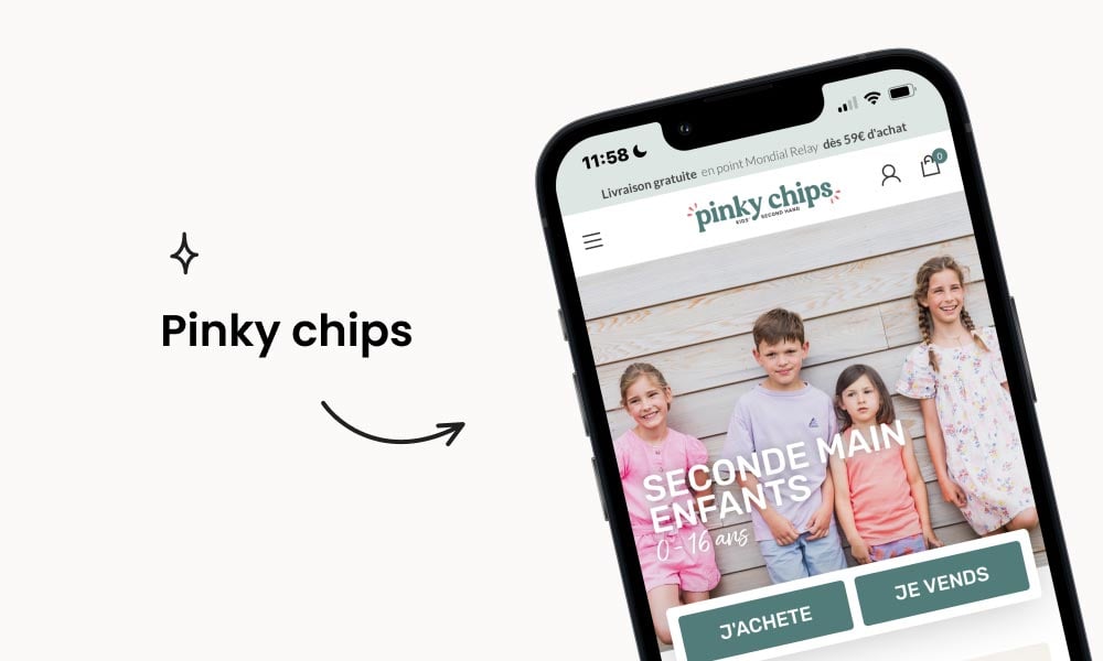 Pinky Chips - Top site de vêtements d'occasion pour enfants, offrant des articles pour les bébés et les jeunes jusqu'à 16 ans. Idéal pour les parents souhaitant trouver des vêtements de qualité à des prix abordables.