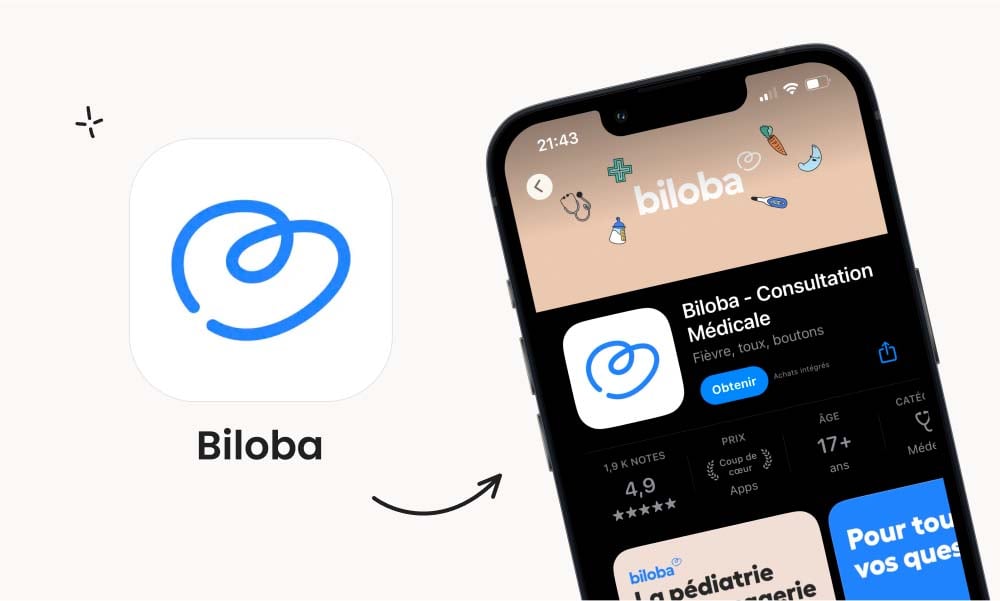 Biloba, application de consultation médicale pour bébés, une des meilleures apps pour parents offrant des conseils pédiatriques instantanés, idéale pour la santé de votre bébé.