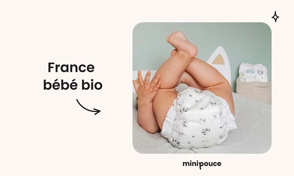 Couches jetables écologiques France Bébé, une des meilleures options naturelles pour bébé, conçue pour minimiser l'impact environnemental tout en garantissant confort et absorption.