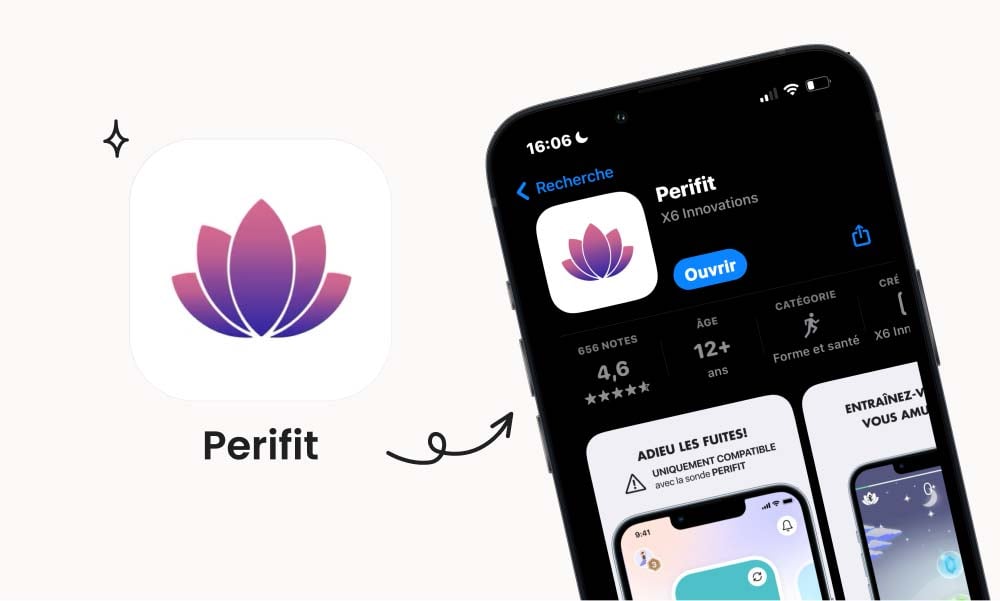 Perifit, application pour exercices de rééducation du périnée, parmi les meilleures apps pour les mamans, aidant à retrouver sa forme après la naissance de bébé.