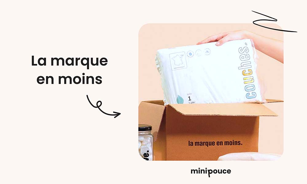 Abonnement couches La marque en moins, comparatif des meilleures couches naturelles pour bébé, livraison directe et économique.