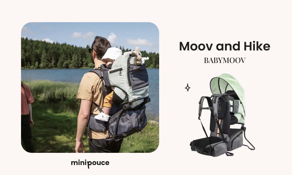 Babymoov Moov and Hike, meilleur porte-bébé randonnée choisir pour les parents en quête de confort et praticité, idéal pour une longue randonnée avec bébé.